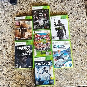 XBox 360 Video games: Call of Duty, Injustice, NFL Backyard Football, My Sims...